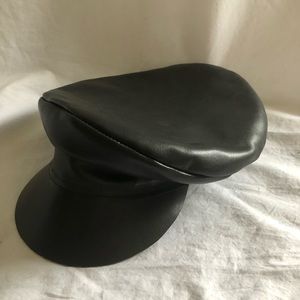 Lack of Color Black Leather Cap